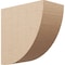 Ekena Millwork 8"W x 16"D x 16"H Classic Durham Rough Cedar Woodgrain TimberThane Corbel, Primed Tan CORUR08X16X16DURRCPR - alternate 1